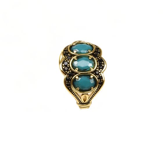 Ring Misis Woman POTENTILLA in Silver Pasta di turchese AN03577 - AN03577